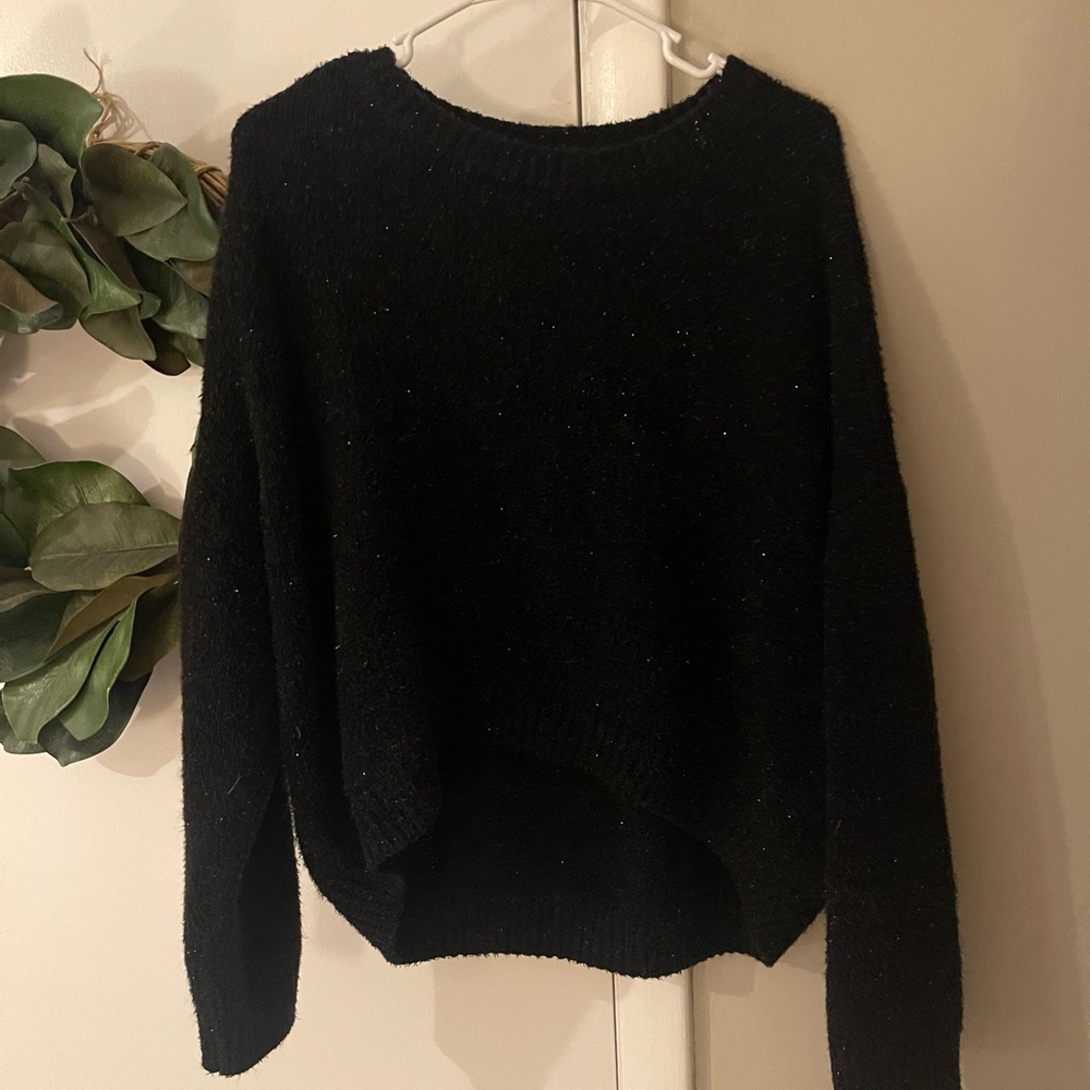 Wild Fable Black Crew Neck Sweater